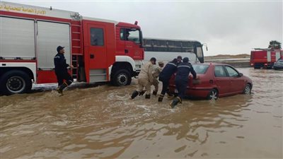 بالصور.. كيف واجهت الداخلية الأمطار والطقس السيئ