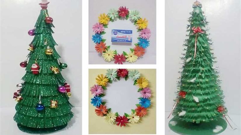 ديكور رأس السنة بالورق