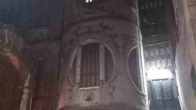 انهيار جزئى لعقار متميز بالقاهرة بسبب المطر