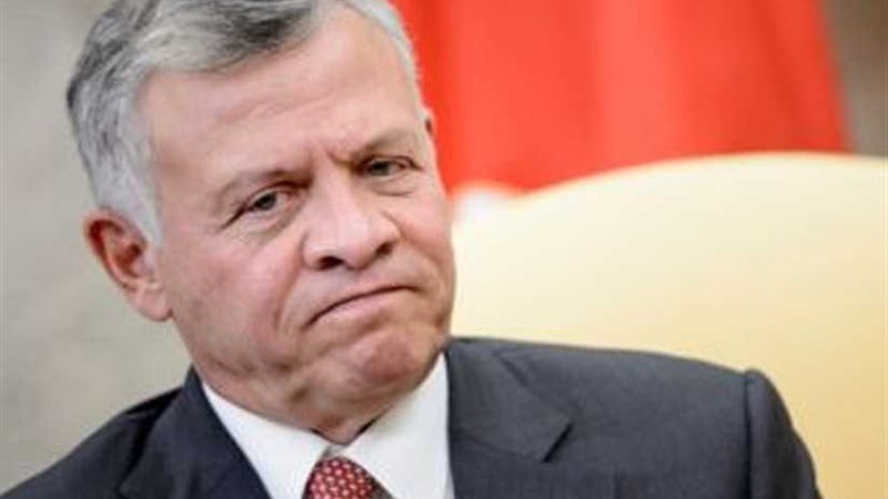 العاهل الأردنى يبحث