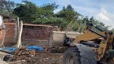 إزالة 49 حالة تعدٍّ على الأراضي الزراعية بالمنوفية