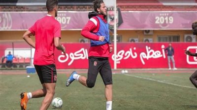 رمضان صبحي يشارك في مران الأهلي 