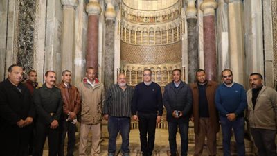 وزير السياحة والآثار يتفقد المواقع الأثرية للاطمئنان على مدى تأثرها بحالة الطقس 