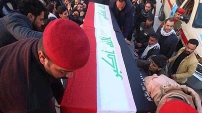 جثامين قتلى القصف الأمريكي تصل النجف