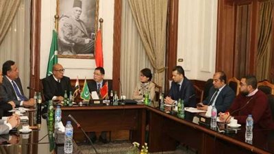 خارجية الوفد تلتقي المستشار السياسي لسفارة الصين