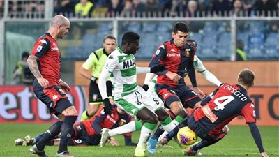 جنوي يفوز علي ساسولو 2ـ1 في الدوري الايطالي