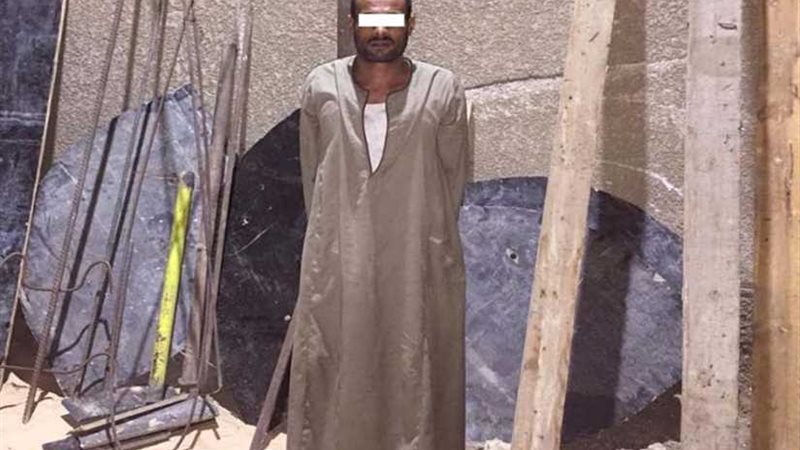 ضبط فلاح سرق موقع