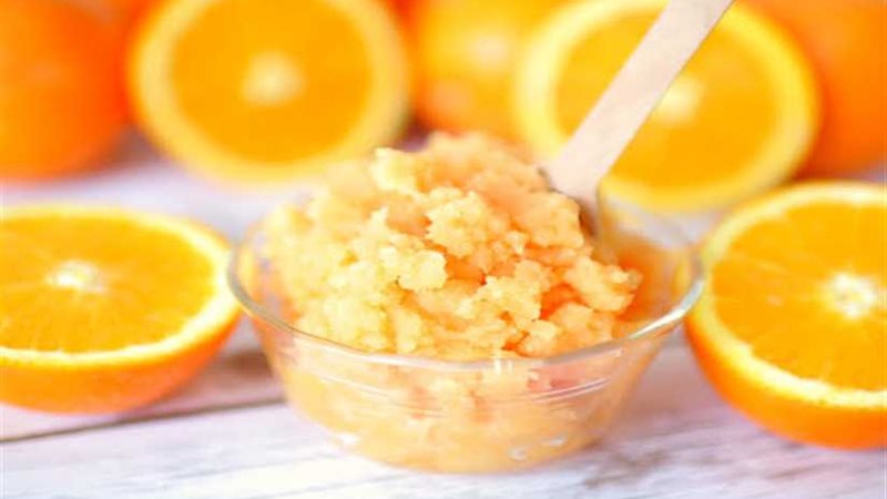 سكراب البرتقال للتخلص