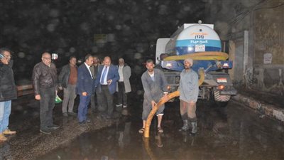 محافظ المنيا يوجه الشكر لمياه المنيا على التعاون في أزمة الأمطار