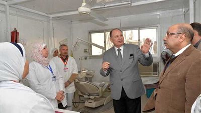 محافظ أسيوط يتفقد أعمال تطوير مستشفى الرمد