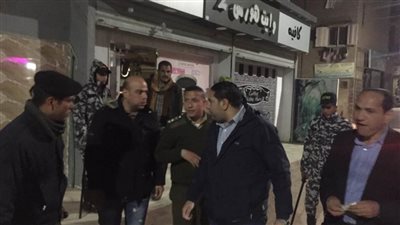 ضبط المحال والمقاهي المخالفة لقرار الغلق ببني سويف