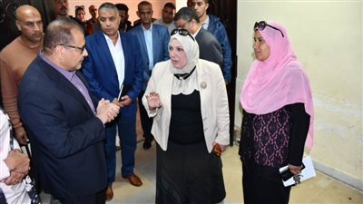 جولة تفقدية لرئيس جامعة القناة لمتابعة سير العمل بالمستشفى الجامعي