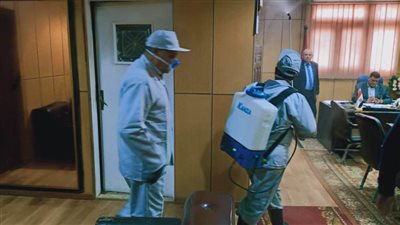 تعقيم وتطهير مديرية الزراعة بالبحيرة (صور)