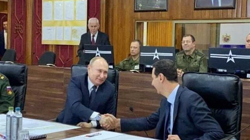 بوتين يصل دمشق بشكل