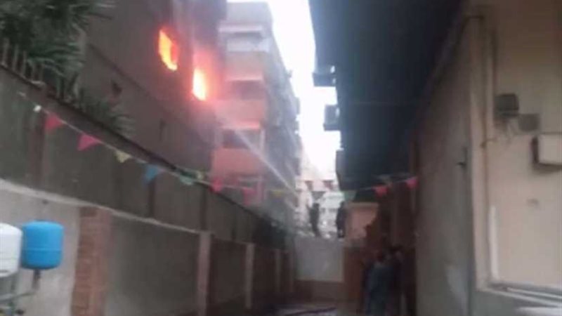 بالفيديو ..حريق فيلا