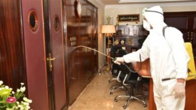 تطهير وتعقيم مباني وزارة التنمية المحلية لمجابهة 