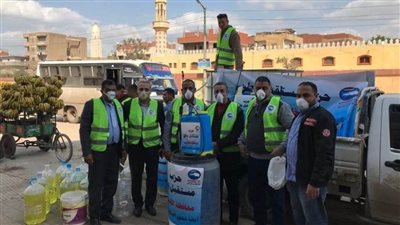 نشاط مكثف لمستقبل وطن بالقليوبية لتطهير وتعقيم الشوارع 