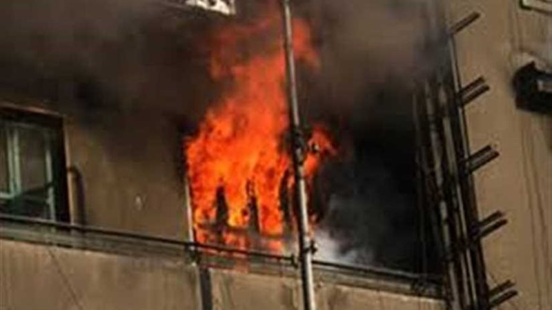 احتراق محتويات شقة