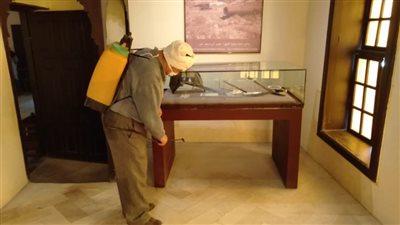 تعقيم المناطق الأثرية في رشيد والإسكندرية