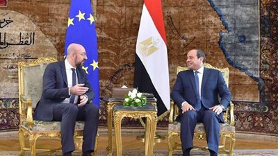 السيسي ورئيس المجلس الأوروبي يتوافقان على ضرورة التسوية السياسية للقضية الليبية