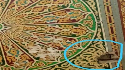ليست المرة الأولي.. تساقط أجزاء من سقف مسجد سيدي خميس بشبين الكوم