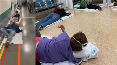 إسبانيا على خطى إيطاليا.. مرضى كورونا في طرقات المستشفيات