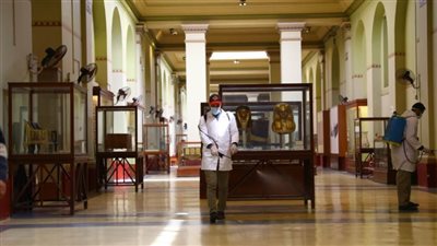 بدء عمليات تطهير وتعقيم المتاحف الكبرى