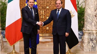 عاجل.. السيسى وكونتي يتوافقان حول دعم مساعي التسوية السياسية وحل شامل للقضية الليبية