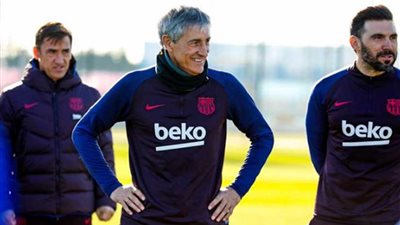 قبل تقديمه لوسائل الإعلام.. سيتين يقود تدريب برشلونة لأول مرة