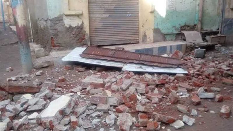 انهيار شرفة عقار