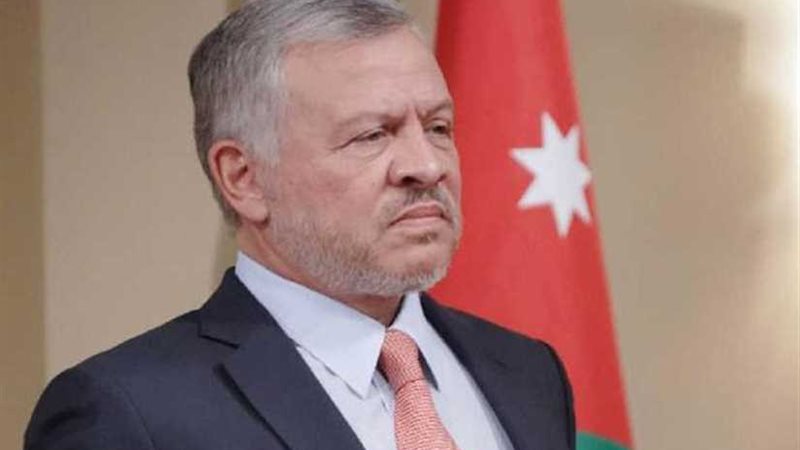 العاهل الأردنى يبحث