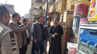 تحرير 41 محضرا خلال حملة مكبرة لإزالة الإشغالات بمركز ساحل سليم