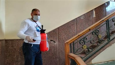 مستقبل وطن يواصل حملات تعقيم المنشآت العامة بكفرالشيخ