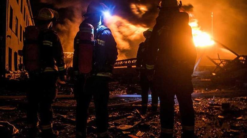 ضحايا انفجار مصنع