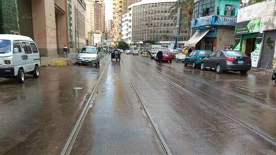 أمطار خفيفة على محافظة الإسكندرية.. واستمرار حركة الملاحة