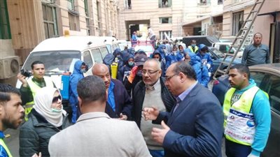 مستقبل وطن بالإسكندرية يوزع ١٢ ألف كمامة و١٥ ألف زجاجة كلور بالمجان 