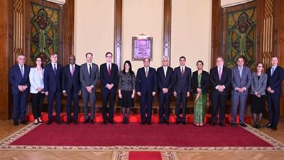 الرئيس السيسي يستقبل المديرين التنفيذيين للبنك الدولي
