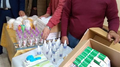 ضبط كمامات مجهولة المصدر شرق الإسكندرية