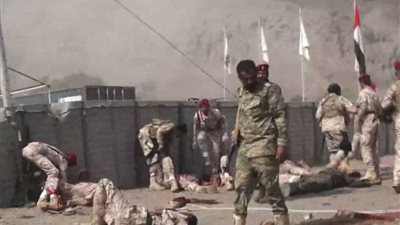 ارتفاع ضحايا معسكر الجيش اليمني في مأرب إلى 110 قتلى وجرحى‎