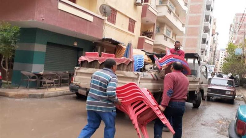 رفع 563 إشغال طريق