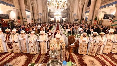 البابا تواضروس الثاني يترأس قداس عيد الغطاس بالكنيسة المرقسية في الإسكندرية