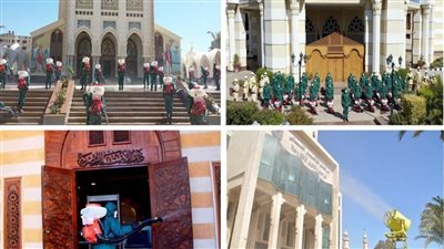القوات المسلحة تقوم بتطهير وتعقيم المؤسسات الدينية 