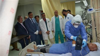 محافظ الدقهلية يتفقد مستشفى العزل بتمي الأمديد