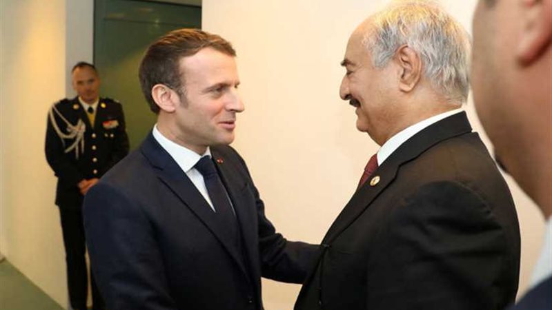 حفتر يلتقي ماكرون