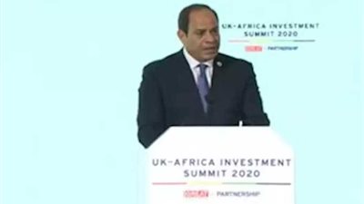 نص كلمة الرئيس اليوم في افتتاح قمة أفريقيا بريطانيا للاستثمار