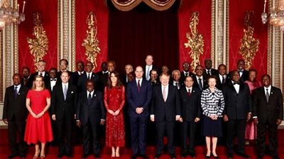 الرئيس السيسي يشارك فى حفل الاستقبال الرسمى لرؤساء الوفود بقصر باكينجهام الملكى