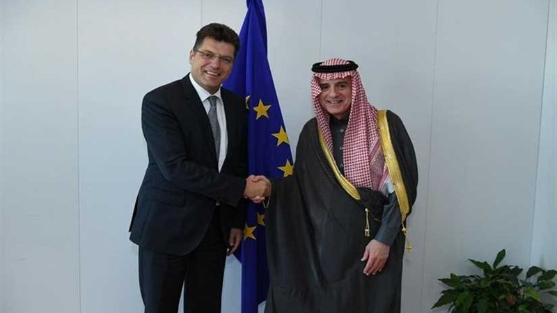 الجبير يبحث في بروكسل