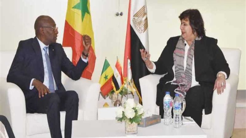 وزيرة الثقافة تستقبل