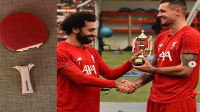 محمد صلاح نجم تنس طاولة.. فيديو
