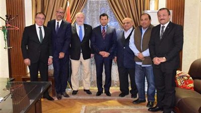 بالصور.. وزير الشباب والرياضة يستقبل رئيس الاتحاد الدولي للاسكواش